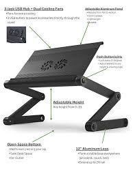Check spelling or type a new query. Workez Cool Adjustable Height Laptop Stand With Cooling Fans Usb Ports And Mouse Pad