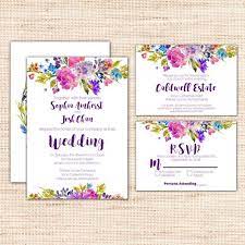 Printable Wedding Invitation Suite Template With A Floral Garden Design Inexpensive Wedding Invitations Wedding Invitation Kits Beautiful Wedding Invitations