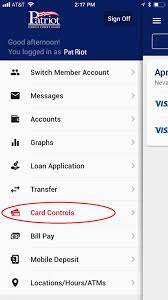 Search a wide range of information from across the web with dailyguides.com. Visa Card Controls Patriot Federal Credit Union