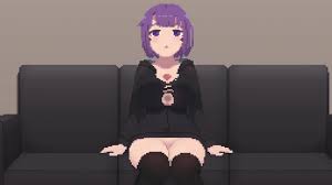 animated animation anime style boobs casual sex couch cum cum  between breasts cum on breasts cum on clothes cumshot disembodied penis  ejaculation emotionless hoodie kamuo paizuri pixel art pixelated