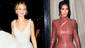 Kim kardashian wasn't the only one in a white dress on her wedding day: Jennifer Lawrence Inviting The Kardashians To Her Wedding Kim As Bridesmaid Hollywood Life