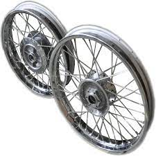 The wheel can flex laterally when you are sprinting out of the saddle and rocking the bike sideways. Asco Spoke Wheels Complete Front And Rear Rim Set For Royal Enfield Classic 350 95078 Amazon In Car Motorbike