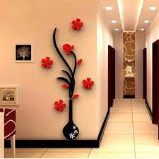 3d wall flower stickers home decor. Popular Diy Vase Flower Tree Crystal Arcylic 3d Wall Stickers Decal Home Decor Home Decor Decor Decals Stickers Vinyl Art