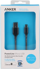 Anker powerline+ micro usb (3ft) double braided nylon. Anker Micro Usb Cable Black