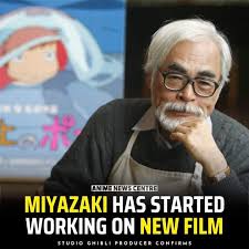 Hayao Miyazaki working