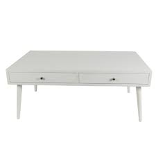 Decor Therapy Mid Century Modern White Coffee Table Coffee Table Wood Mid Century Modern Coffee Table Coffee Table White