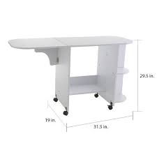 The majority of sewing machines have a built in bobbin winding system, as shown in the video. White Folding Sewing Machine Table Overstock 2105479