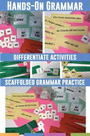 Visually Teach Grammar With This Set Of Grammar Manipulatives Teach Grammar Concepts S Grammar Activities Middle School Teaching Grammar Middle School Grammar