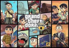 ドラえもんのキャラが グランド セフト オート 5 風に変身 ライブドアニュース doraemon grand theft auto series doremon cartoon