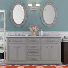 Acclaim 80 inch double bowl bathroom vanity set with undermount sink. Three Posts Bergin 60 Double Sink Bathroom Vanity Set With Mirror Reviews Wayfair