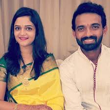 हे ऐकून खुप आनंद झाला. Ajinkya Rahane With His Wife Radhika After Laxmi Pooja Yesterday For More Click This Link Http Ift Tt 2e3bggp Cricket Sports Cricket Latest Cricket News