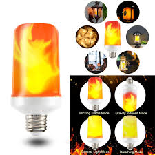 E27 4 Modes Smd2835 Led Flame Effect Flickering Emulation Fire Light Bulb Decoration Lamp Ac85 265v Alexnld Com