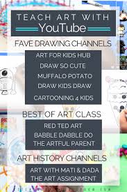 The Best Art Youtube Channels For Kids The Kitchen Table Classroom Art Curriculum Homeschool Art Online Art Classes