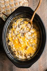 Still a little thin for us so i added a small can of cream of mushroom soup. Slow Cooker Hamburger Hash The Magical Slow Cooker