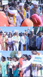 भाजपा राज में धान खरीदी ठप, किसान बेहाल।