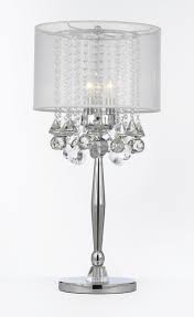 We proudly offer a huge selection of beautiful rugs at great prices, shop today! Silver Mist 3 Light Chrome Crystal Table Lamp With White Shade Contemporary Modern Desk Bedsi Crystal Table Lamps Bedroom Crystal Lighting Crystal Light Shade