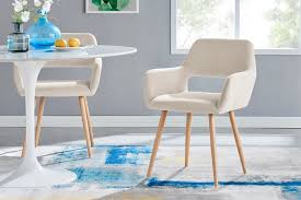 Our sets come in a variety of styles and can accommodate parties of 3, 5 & 8. Ovela Set Of 2 Elise Velvet Dining Chairs Beige Matt Blatt