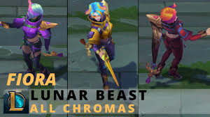 Desktop and mobile phone wallpaper 4k and 8k #7.3009, lunar beast, fiora, prestige edition, lol, splash art, 8k with search keywords. Lunar Beast Fiora All Chromas League Of Legends Youtube