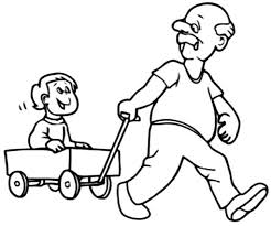 Find & download the most popular coloring page vectors on freepik free for commercial use high quality images made for creative projects. Grandfather Pulling Me On Cart Coloring Pages Color Luna