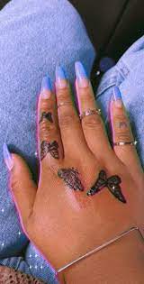 Butterflies Small Hand Tattoos Cute Hand Tattoos Butterfly Hand Tattoo