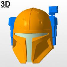 Heavy Infantry Mandalorian Helmet 3d Printable Model Print File Stl By Do3d 02 3d Printable Models Mandalorian Helmet Mandalorian