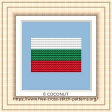 Maybe you would like to learn more about one of these? National Flag Of Bulgaria Cross Stitch Chart Free Cross Stitch Pattern