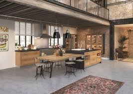 Cuisine Ilot Central 12 Photos De Cuisinistes Cote Maison In Cuisine Ilot Centrale Industrial Style Kitchen Kitchen Design Kitchen Decor