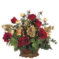 So I Wanted To Make My Mom Something Like This Cost Che Artificial Floral Arrangements Artificial Flower Arrangements Centerpieces Silk Flower Centerpieces
