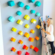 This contemporary blue metal slats wall sculpture is sure to liven up any room. Pin On Den