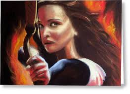 Katniss Everdeen Greeting Cards for Sale