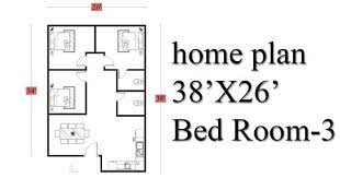 Bedrooms 1 bedroom 2 bedroom 3 bedroom 4+ bedrooms. House Plan Design 3 Bedroom 1000 Sq Ft Home Plan 38 X26 In Autocad House Plans Plan Design Home Design Plans
