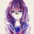 Beautiful Anime Girl With Purple Hair