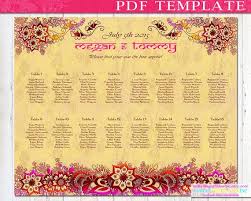 Indian Wedding Seating Chart Template Diy By