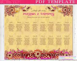 indian wedding seating chart template diy by