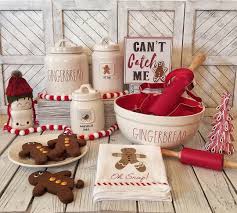 Rae Dunn Collecting On Instagram I Know I Know It S Way To Early For Christmas Decor Christmas Kitchen Decor Gingerbread Christmas Decor Christmas Kitchen