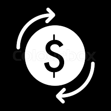 Contains such icons as money, wallet, currency exchange, banking, finance. Dollar Arrows Vector Icon Black And Stock Vector Colourbox