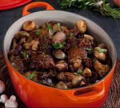 Coq Au Vin Recipe Serves 8 10 Lecreusetholidayentertaining Le Creuset Recipes Le Creuset Dutch Oven Recipes Dutch Oven Recipes