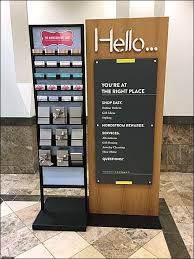 Nordstrom Hello You Are At Right Place Overview With Gift Card Display Gift Card Displays Brochure Display Display Cards