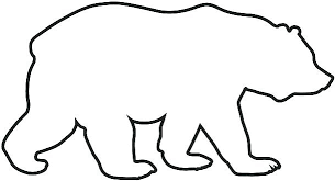Bear Outline Bear Outlines Yurai Clip Art For Students House Clipart Online Download Serif