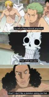 He Dosen T Like Brook Asking Him That One Piece Funny One Piece Meme One Piece Comic
