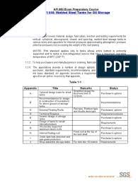 Standard by american petroleum institute, 03/01/2020. Api 650 Course Material Welding Construction