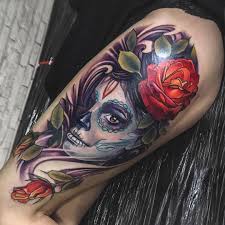 To zdlouhavý pohyb má výzmam, že pohyb na kosmos žačíná i končí u jednoho pod. Santa Muerte Done By Yanenot Tattooartist Blackhousetattoo Dnestetujem Tetovani Tetovaniprague Tattoocz Kerka Praguetattoo Inkedup Tattooidea Tat