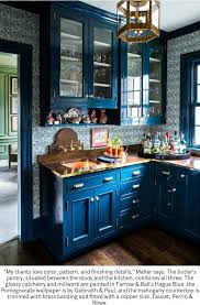 House Beautiful Magazine 12 17 1 18 Blue Kitchen Cabinets Kitchen Cabinet Design Kitchen Design