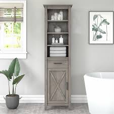 Table of the best bathroom storage cabinets reviews. Key West Tall Bathroom Storage Cabinet In Driftwood Gray Engineered Wood Kws168dg 03