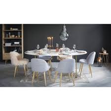 Esstisch, 6/8 personen, l160, cremefarben. Esstisch Fur 4 6 Personen Aus Weissem Marmor Und Goldfarbenem Eisen L200 Izmir Maisons Du Monde