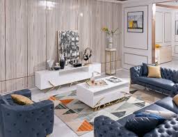 Shop wayfair for all the best gold & white tv stands & entertainment centers. Legend White Gloss Gold Modern Tv Stand By Vig Choice Custom Home Decor