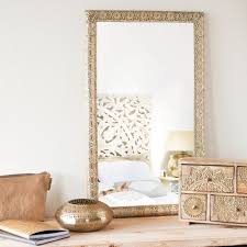 Gold Tone Metal Mirror H 75 Cm Maisons Du Monde Miroir Metal Decoration Maison Meuble Deco