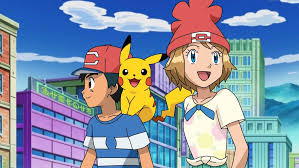 Pc Ash And Serena In The City By Aquamimi123 Deviantart Com On Deviantart Pokemon Ash And Serena Pokemon Pokemon Characters