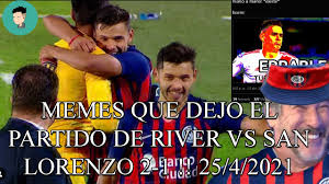 Sin lugar a dudas, su estreno fue una buena noticia para marcelo gallardo, river y el fútbol argentino. Memes Que Dejo El Partido De River Vs San Lorenzo 2 1 25 4 2021 Youtube