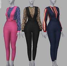 These require no formal installation . Harper Overall Candysims Sims 4 Mods Clothes Sims 4 Clothing Sims 4